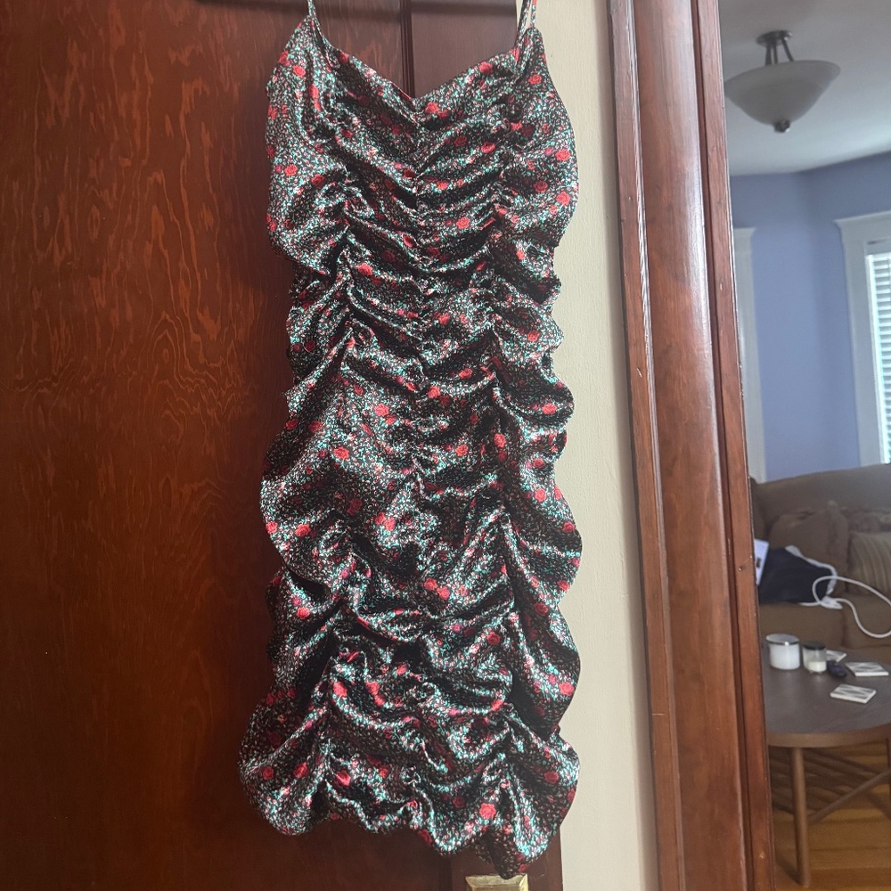 Urban Outfitters Rose Patterned Mini Dress